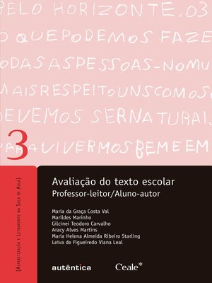 cover image of Avaliação do texto escolar--Professor-leitor/Aluno-autor